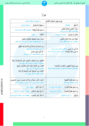 اَلدَّرْسُ السّادِسُ 
